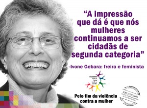 Cartaz Violência Contra as Mulheres (Ivone Gebara)