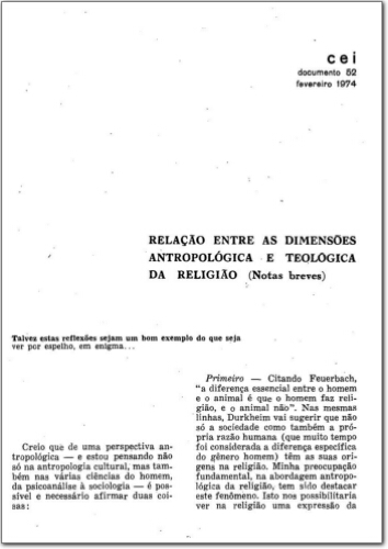 CEI (n. 52, fev. 1974.)