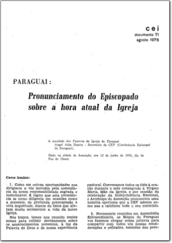 CEI (n. 71, ago. 1976.)
