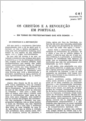 CEI (n. 73, jan. 1977.)