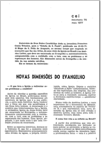 CEI (n. 76, maio. 1977.)