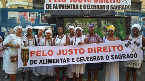 Ato em Salvador - BA. Foto: Ivana Flores/ KOINONIA