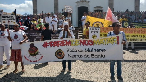 Imagem da Jornada Nacional dos Movimentos Negros contra a Violência Por: Ana Gualberto