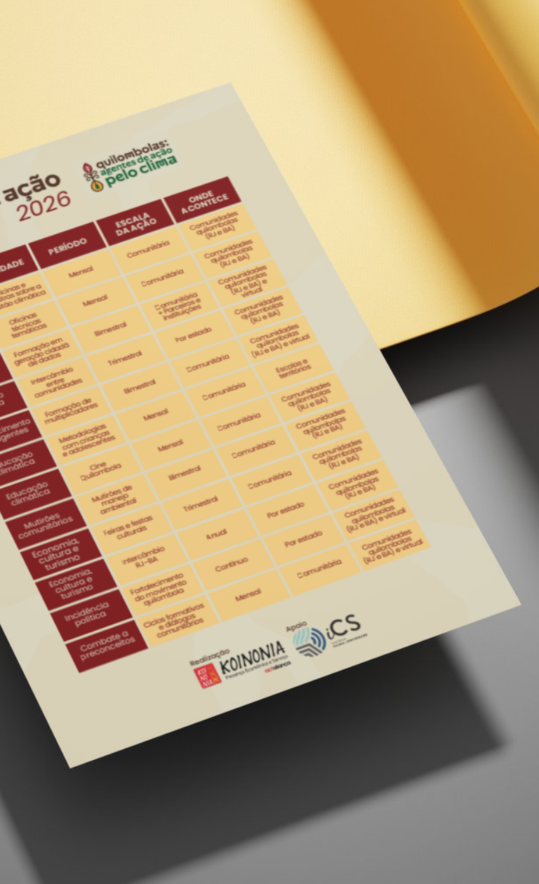 Plano de Ação A3 - Quilombolas agentes de ação pelo clima